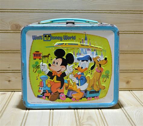 disney lunch box metal|old Disney lunch boxes.